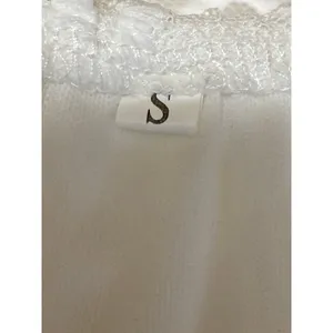 Womens White Embroidered Sheer Mesh Tiered Half Sleeve A Line Maxi Dress Size S thumbnail 5