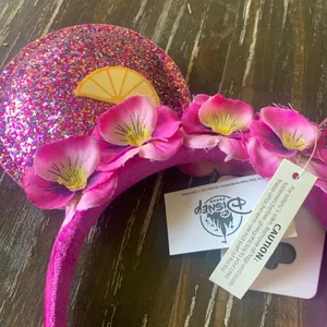 Disney Parks 2019 Epcot Flower and Garden Festival Glitter Ears Headband Lemons thumbnail 5