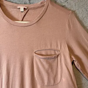 Cuyana Womens Pima Cotton Midi Dress Long Sleeve Keyhole Back Pink Size Small‎ thumbnail 6