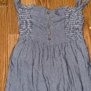American Eagle Striped smocked tie strap dress thumbnail 3