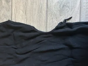 Olivaceous Black Sleeveless Maxi Dress with Side Tie thumbnail 3