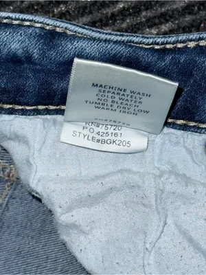 Buckle BKE Gabby Curvy High Rise Ankle Tall Stretch Jean Sz 27 Distressed BGK205 thumbnail 10