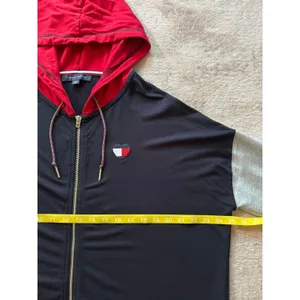 Tommy‎ Hilfiger Women's Sports Hoodie Sweatshirt Full Zip Colorblock Size Large thumbnail 6
