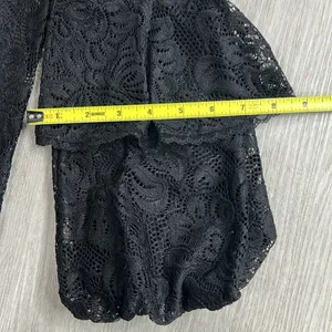 Laundry by Shelli Segal • lace balloon ruffle sleeve blouse thumbnail 12