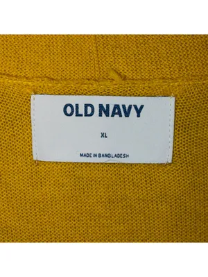 Old Navy XL Mustard Yellow Open Front Cardigan thumbnail 5