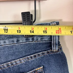 We The Free Free People‎ Distressed Denim Shorts Blue Button Fly Sz 28 High Rise thumbnail 6