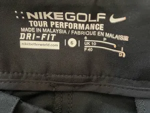 Nike Black Tailored Golf‎  Shorts Size 6 thumbnail 3