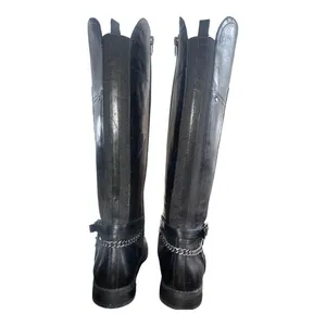 Marc Fisher Alexis Black Leather Riding Boot Size 7‎ thumbnail 2