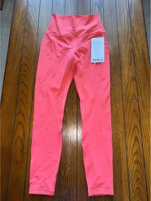 Lululemon Align With Pockets High-Rise 25” Pale Raspberry Size 4 NWT thumbnail 3