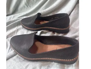 CAPA DE OZONO Black Loafer Flats Women's Slip On Shoes Comfort Casual thumbnail 3