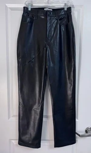 Abercrombie Curve Love Vegan Leather Pants thumbnail 1