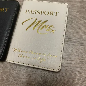 Mr & Mrs Passport Covers Set | Honeymoon Travel Wallet Holders | Wedding Gift thumbnail 5