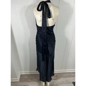 En Saison Hudson Midi Cocktail Wedding Guest Dress in Navy Blue size L NWOT thumbnail 6