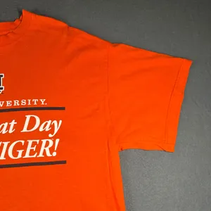 Auburn University Tigers T Shirt Large Soffe Orange College Football NCAA Vtg thumbnail 9