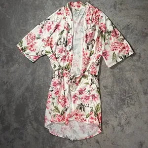 Show Me Your Mumu Brie Garden of Blooms Floral Kimono Robe One Size Romantic #17 thumbnail 9