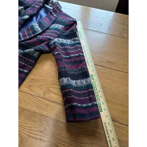 Katie Brooke Coat Wool Blend Aztec Stripe Southwestern Women Size Measured Wool thumbnail 7