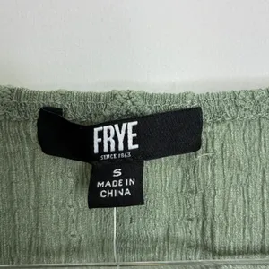Frye Sage Green Long Sleeve Henley Blouse NWT Womens Small thumbnail 3
