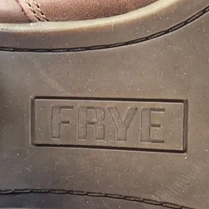 Frye Judith Women's Brown Leather Double Zip Almond Toe Heeled Ankle Boots Sz 9M thumbnail 6