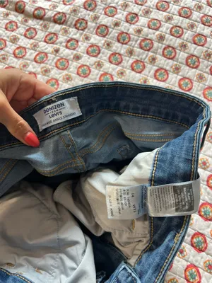 Denizen Levi’s High Rise Ankle Straight Jeans size 14 thumbnail 3