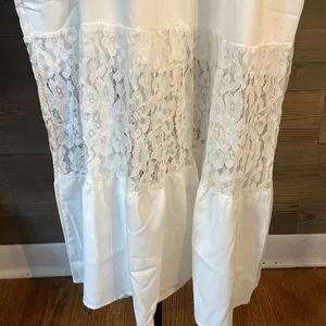 Stunning, white sleeveless lace maxi sundress thumbnail 3