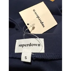 SUPERDOWN One Shoulder‎ Mini Dress S Navy Blue Bodycon Revolve Cocktail NWT thumbnail 8