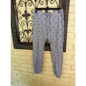 PJ Salvage Pajama Set Sz S Gray Pink Lightning Bolt Joggers Tank Pajamas Sleep thumbnail 5