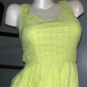 AMERICAN EAGLE pastel neon yellow cutout dress thumbnail 3