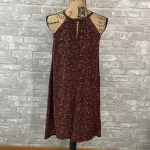 Maurices Brown Floral High Neck Dress thumbnail 4