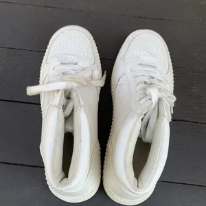 American Eagle White High Top Platform Sneakers Size 8 thumbnail 2