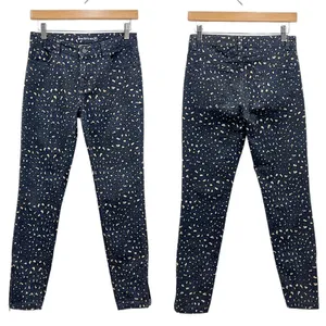 Whistles Low Rise Skinny Jeans in Leopard Print size 26 thumbnail 4