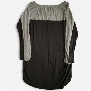 Victoria's Secret Women Long Sleeve T-Shirt Size L Colorblock Black Gray thumbnail 5