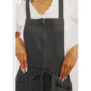 Free People Overall Shorts In dark grey featuring a zipper closure Size Medium thumbnail 5