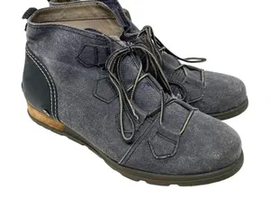 Sorel Major Lace Boot in Black / Wet‎ Sand Gray Canvas Size US 10.5 thumbnail 1