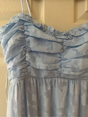 Altar'd State Pale Blue Ruffle-Tier Maxi Dress thumbnail 2