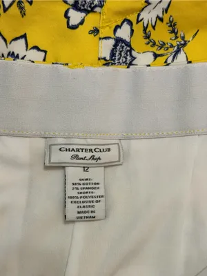 Charter Club Women’s Cotton Blend Floral Print Skort Size 12 thumbnail 3