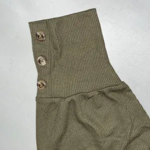 Belle by Kim Gravel NWT Sz XL Olive Green Raglan Sleeve Thermal Waffle Knit Top thumbnail 4