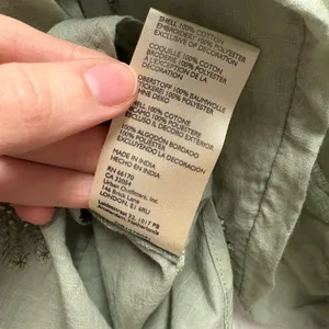 Anthropologie Caite Karyn Seo Embroidered 100% Cotton Lightweight Top Size Small thumbnail 5