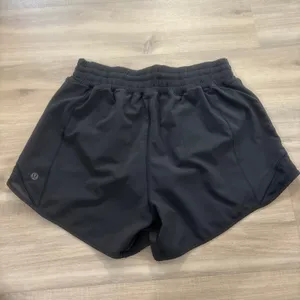 Lululemon Hotty Hot Short High-Rise Long 4" Women Size 6 Black thumbnail 3
