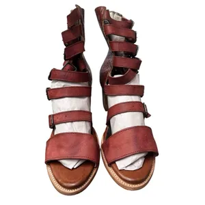 Freebird Country Sandals Women's Size 12 Color Rust Gladiator Block‎ Heel thumbnail 2