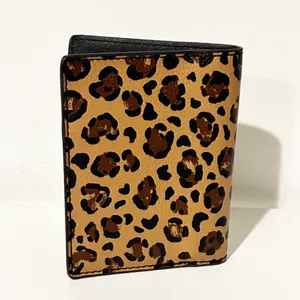 Fossil Leopard Animal Print Passport Book Wallet Travel‎ thumbnail 4