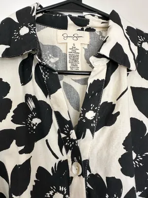 Jessica Simpson Floral Dress Puff Sleeve thumbnail 3