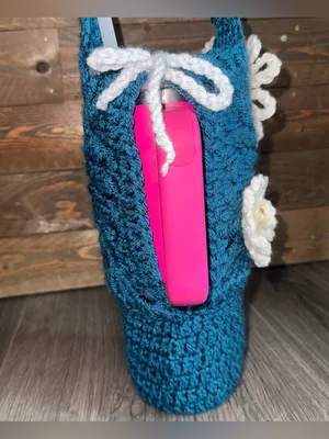 Handmade Stanley Cup Crochet Bag Water Carrier Purse 40oz size - Purse only! thumbnail 5