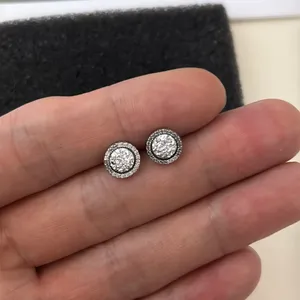8mm CZ Stud Earrings for Men Women Streetwear Punk Hip Hop Unisex Earrings thumbnail 5