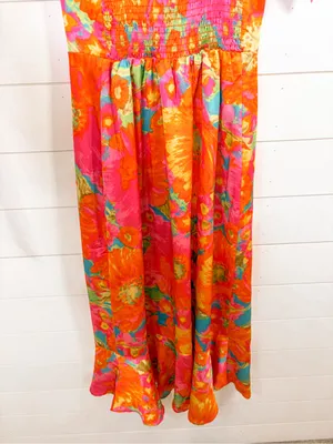 Show Me Your Mumu Garden Midi Dress Miss Malibu, EUC, Medium, MSRP $198 thumbnail 10