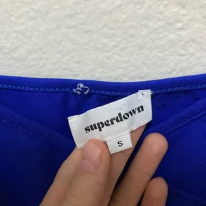 Superdown Royal Blue Mini Dress Size Small thumbnail 2