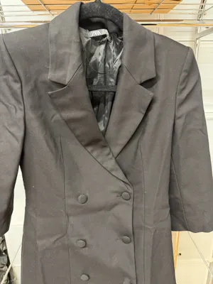 ZARA Black Blazer Double-Breasted Dress thumbnail 2