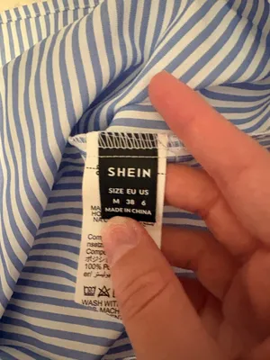 Shein Blue Striped Dress thumbnail 3