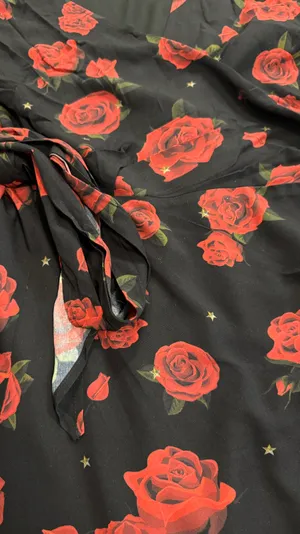 White Fox - Starry Night Dress Russian Rose Black thumbnail 4