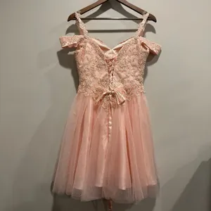 Cinderella Divine Blush Rhinestone Corset Homecoming Dress M thumbnail 4