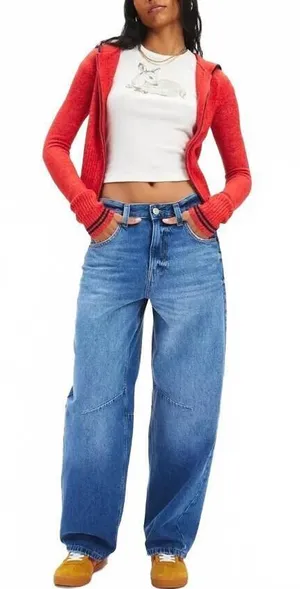 UO BDG Logan Buckle Baggy Barrel Jeans Urban Outfitters NWT Denim Rims 31 thumbnail 1